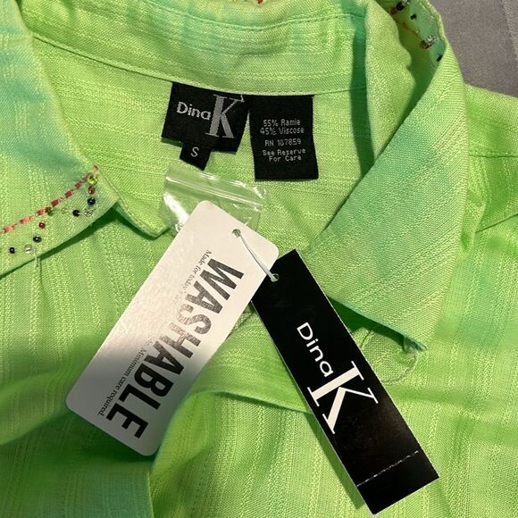 NWT Dina K button down tank top size small - Picture 5 of 9